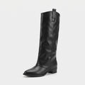 Slip-On Block Heel Boots-Schoenen store -Black-4.5-Enrois