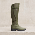 Women's Orthopedic Water-Repellent Leather High Boots — Olive green